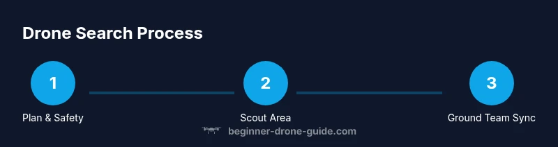 Process for using a drone to find a lost dog