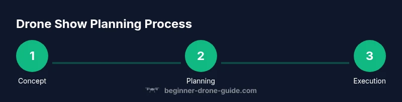 Tailwind infographic showing drone show planning process