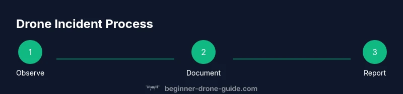 Process diagram for handling drone over house